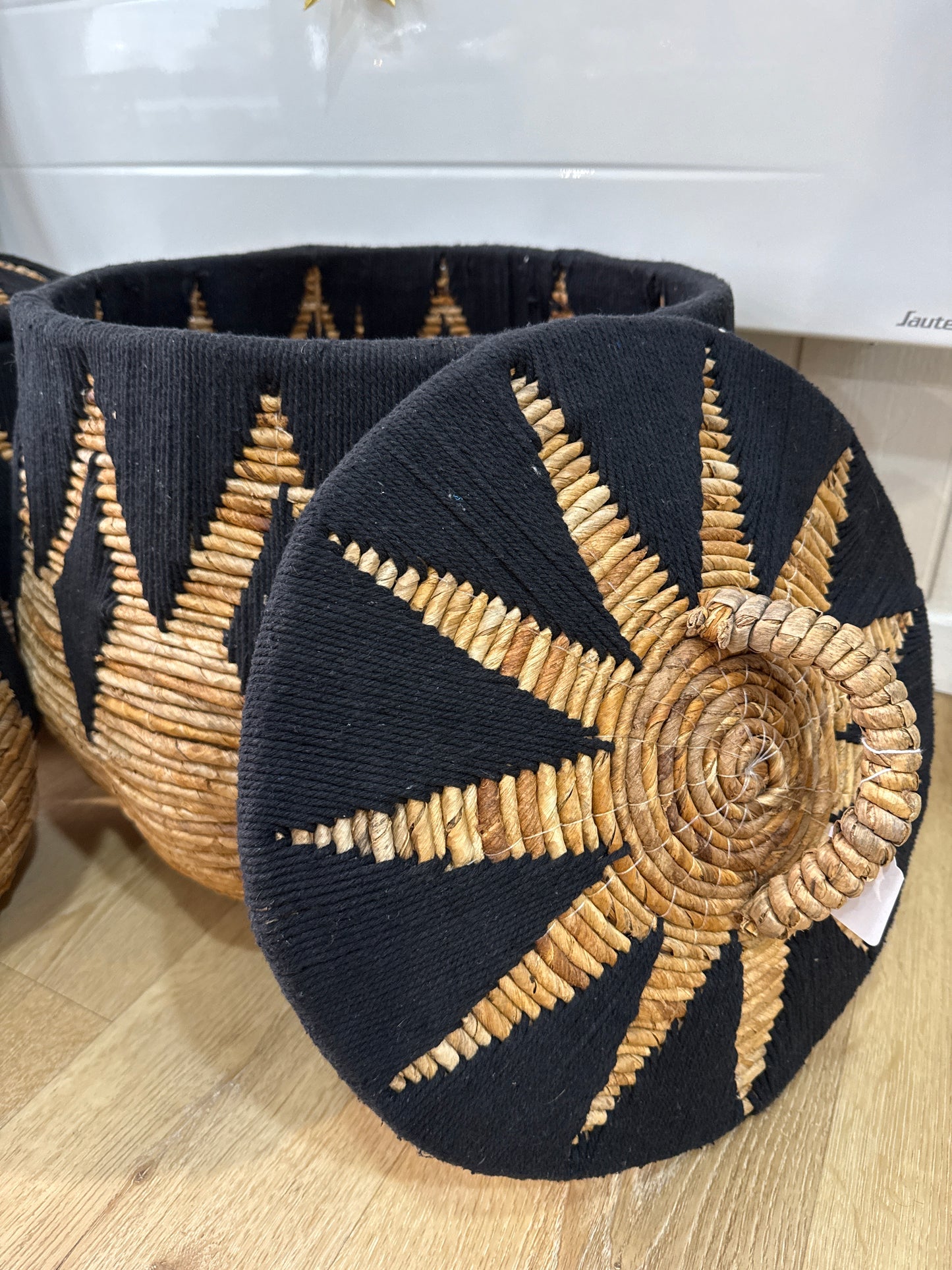 Panier corde & bannier Noir L