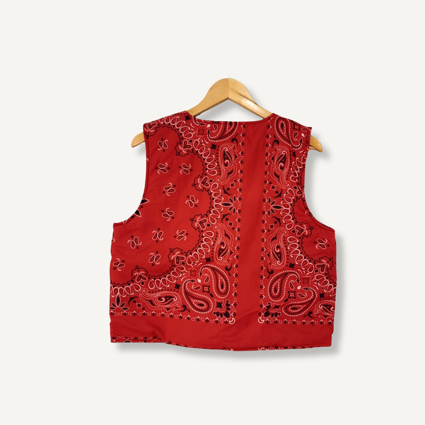 Veste sans manche matelassé Rouge