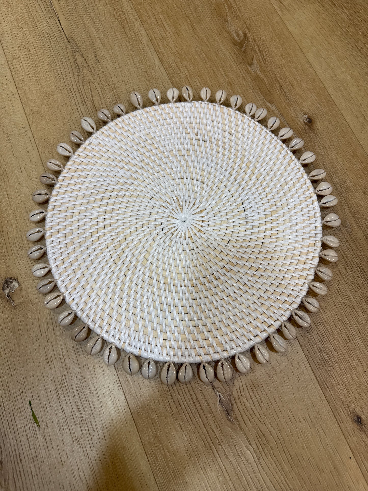 Set de table coquillage Blanc et creme