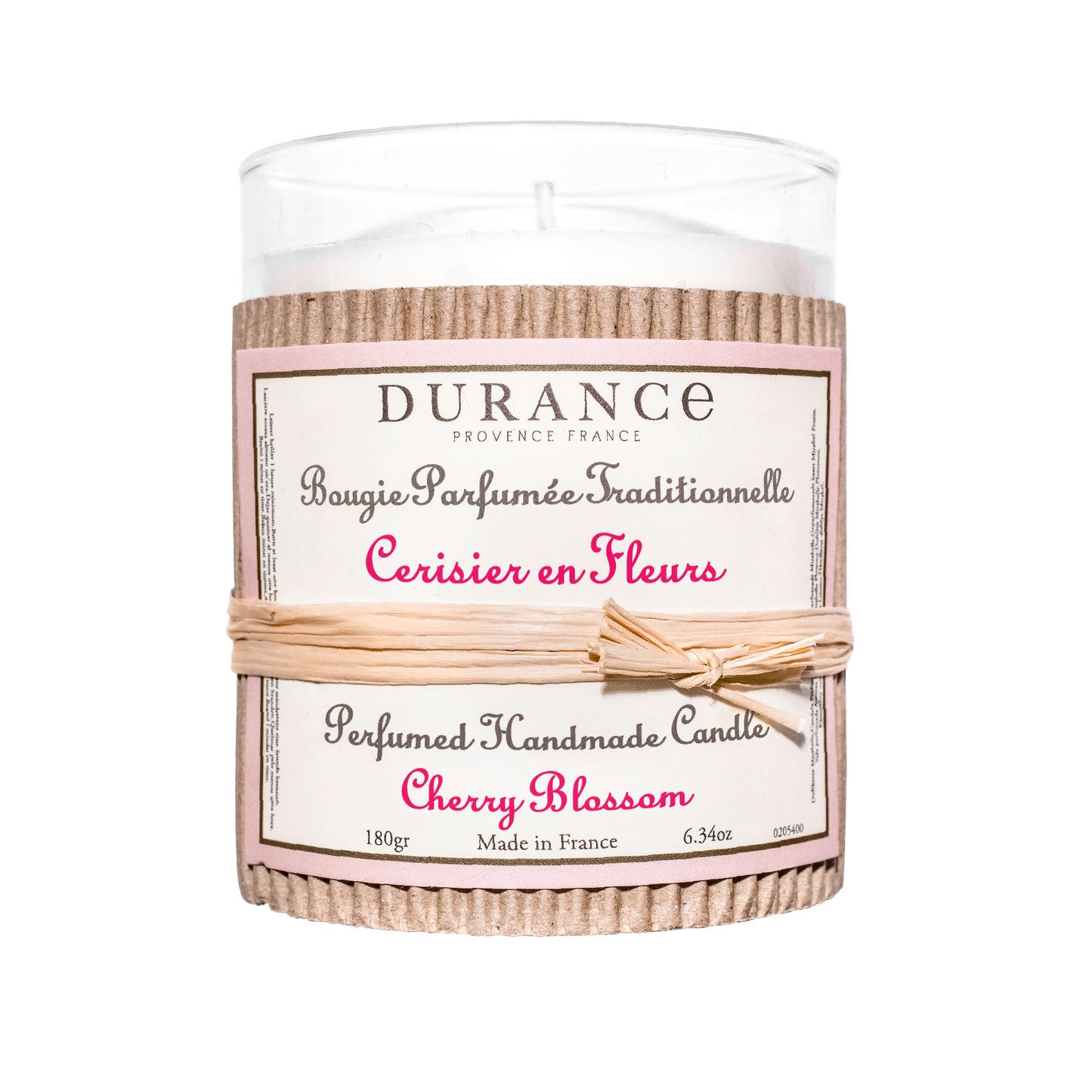 Bougie parfumée traditionnelle 180 gr Cerisier en Fleurs