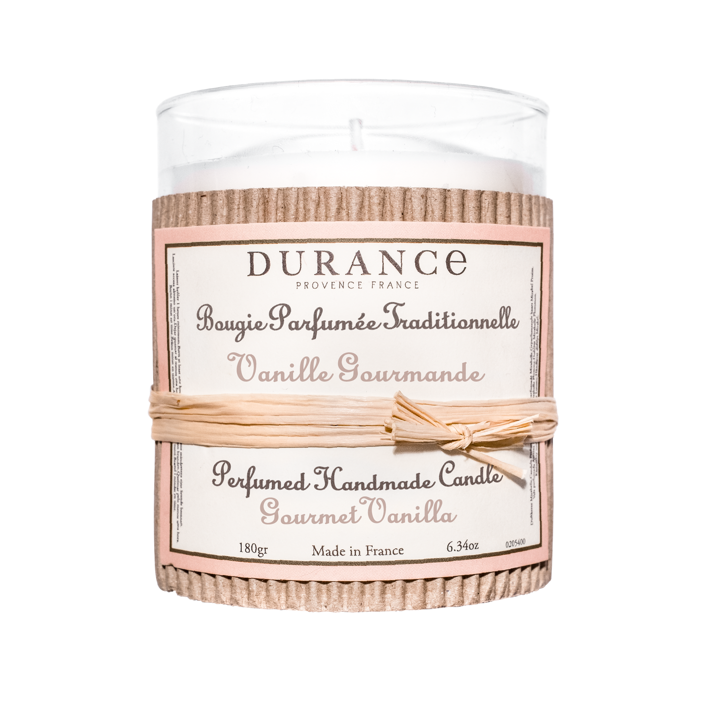 Bougie parfumée traditionnelle 180 gr Vanille Gourmande