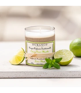 Bougie parfumée traditionnelle 180 gr Citron Vert-Menthe