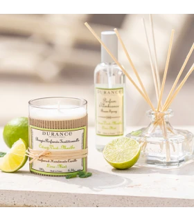 Bougie parfumée traditionnelle 180 gr Citron Vert-Menthe