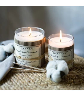 Bougie parfumée traditionnelle 180 gr Fleur de Coton