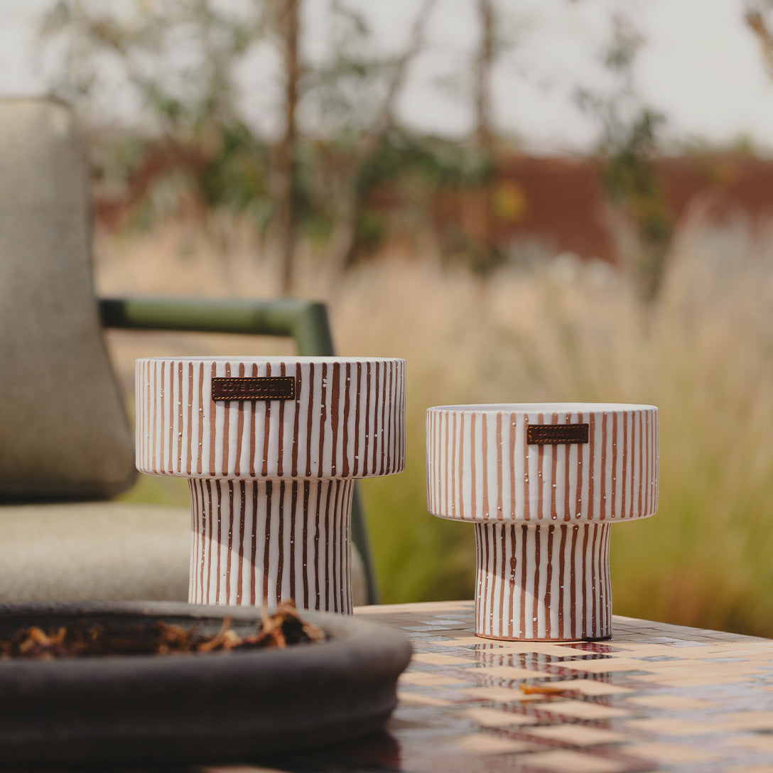 Bougie Coupe Zébré Terra – Kamoun/Cumin