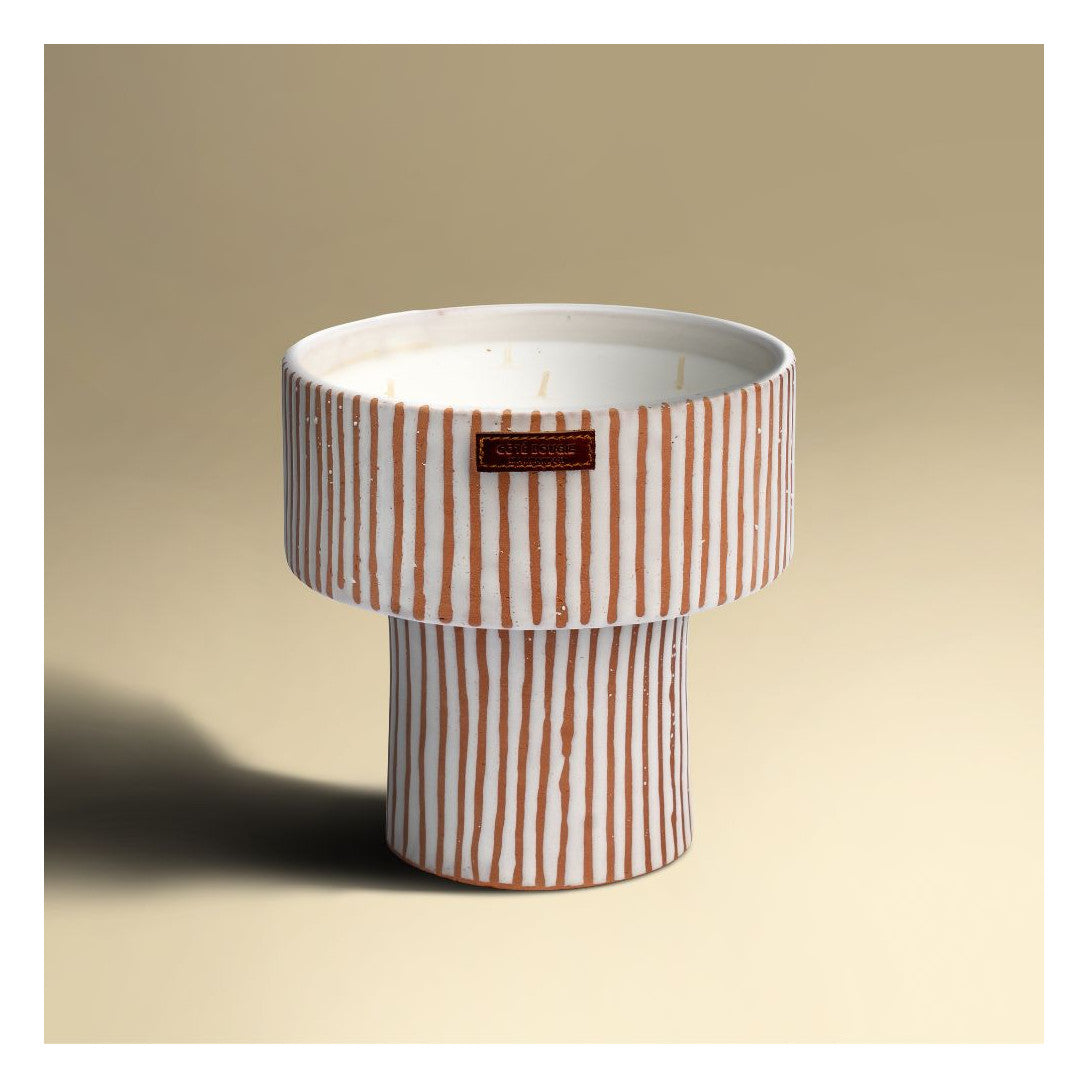 Bougie Coupe Zébré Terra – Kamoun/Cumin