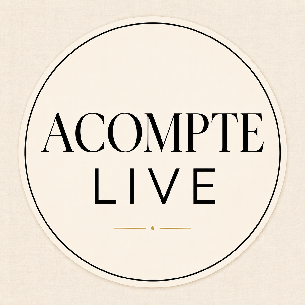 Acompte obligatoire participation au Live