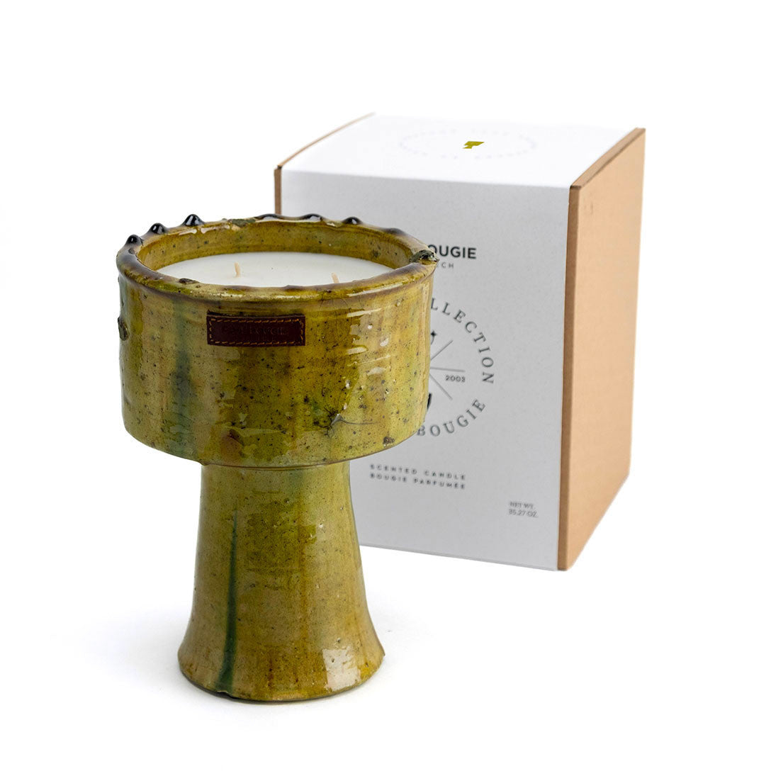 Bougie Coupe Tamegroute Jaune M – Mon Bel Oranger – Côté Bougie