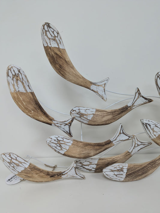 Poisson bois 1m naturel/blanchi