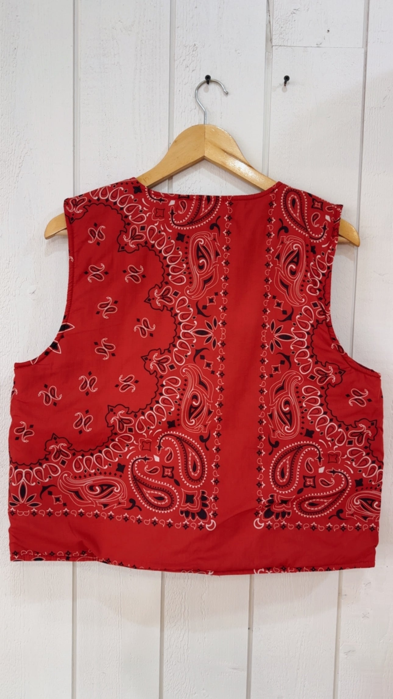Veste sans manche matelassé Rouge