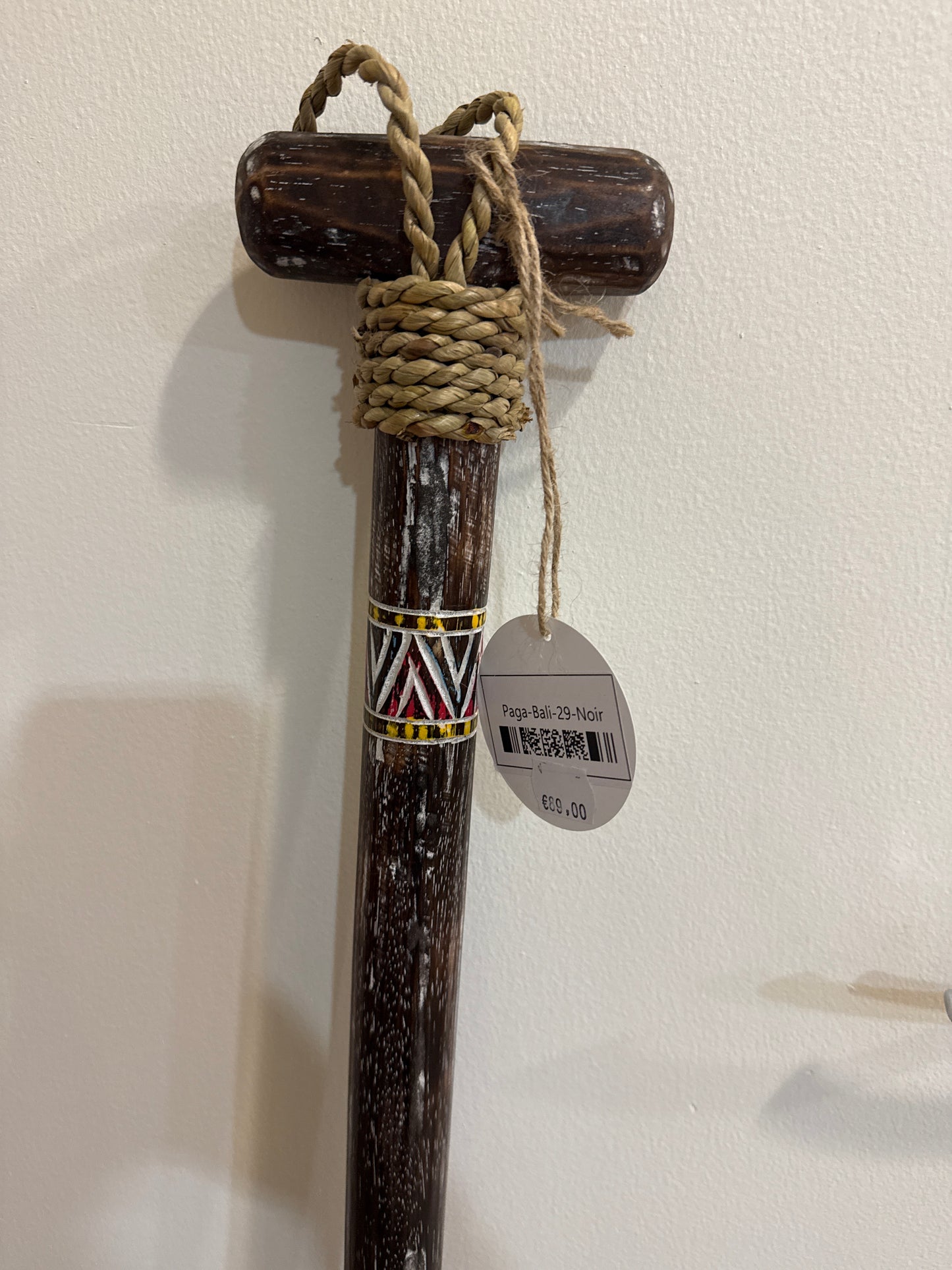 Pagaie carrée 130 cm noire