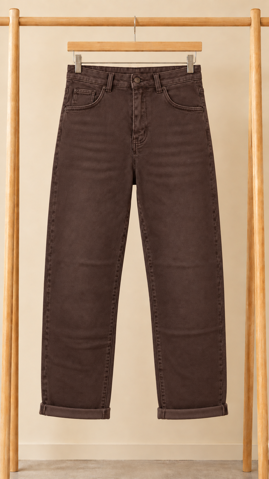 Jeans mom Jessica Chocolat