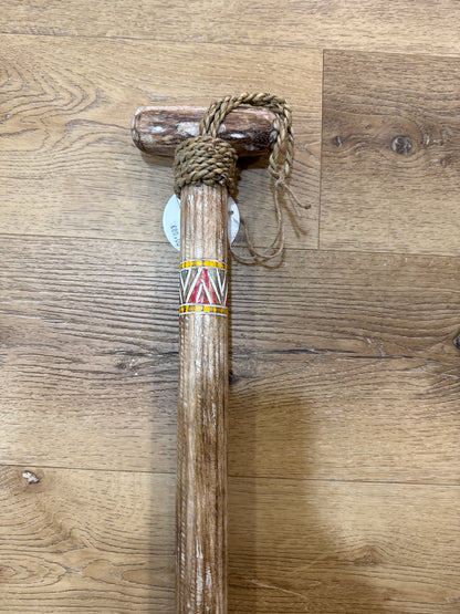 Pagaie carrée décorative en bois – Blanc