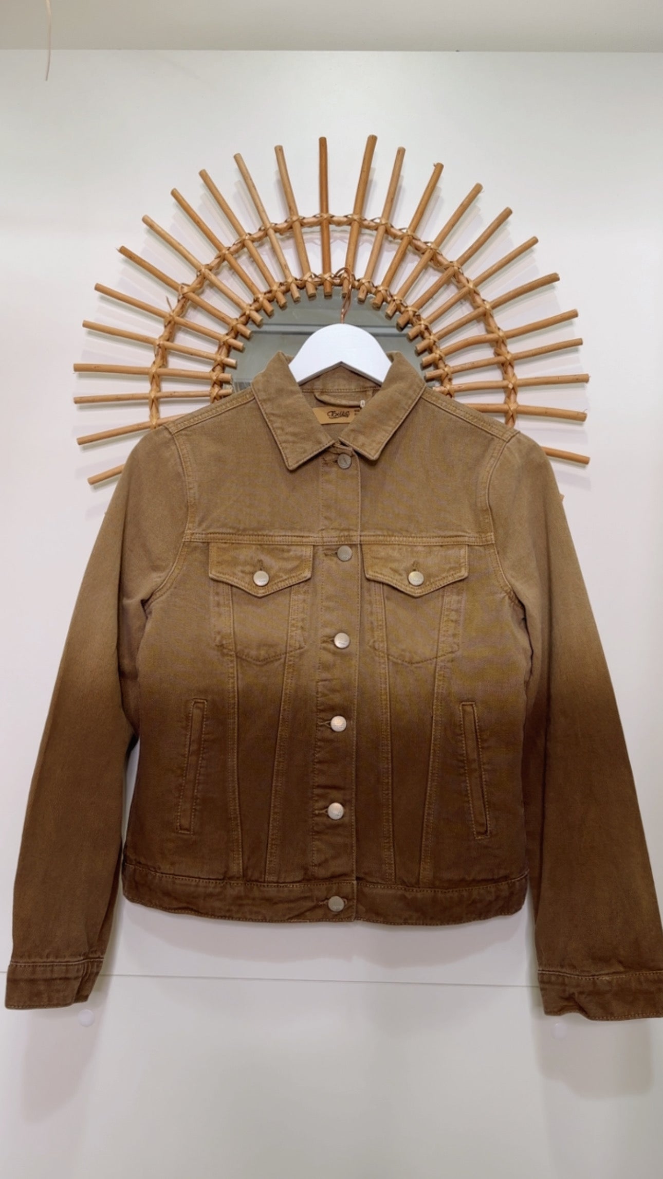 Blouson jeans Beige