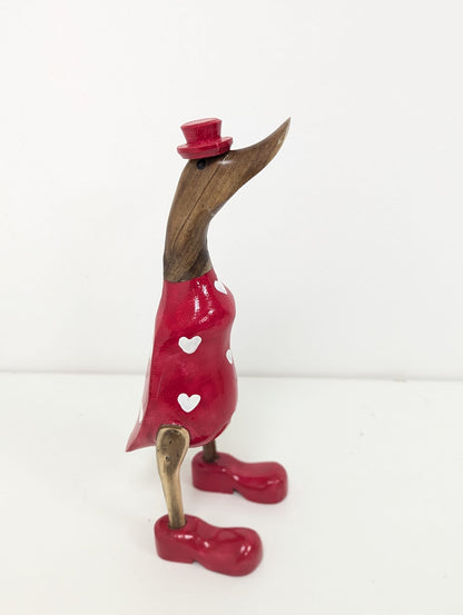 Canard Fille robe rouge