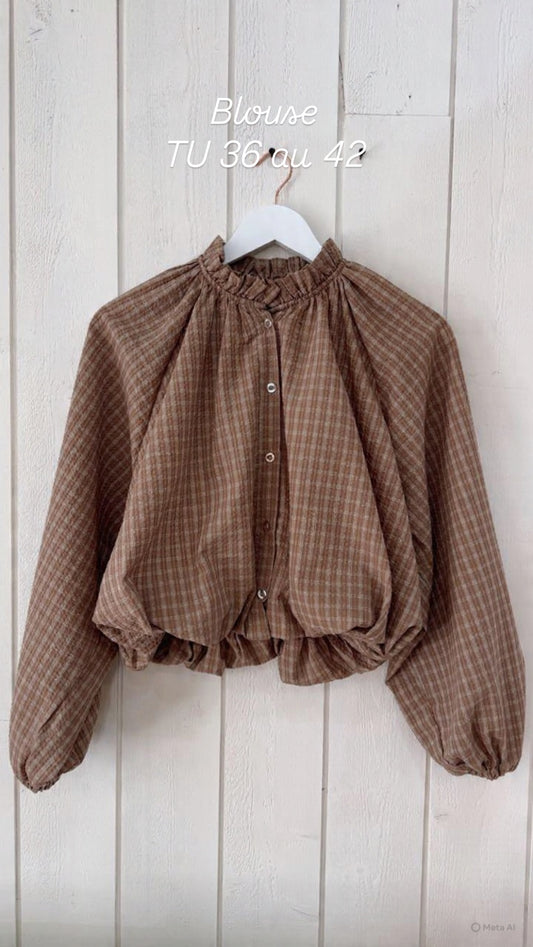 Blouse ballon Beige
