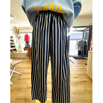 Pantalon rayé Marine