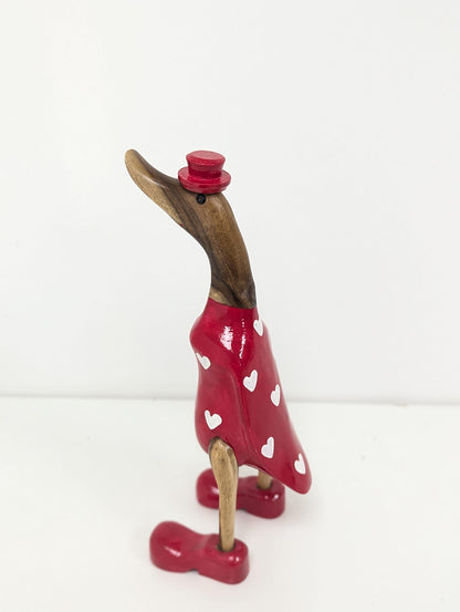 Canard Fille robe rouge