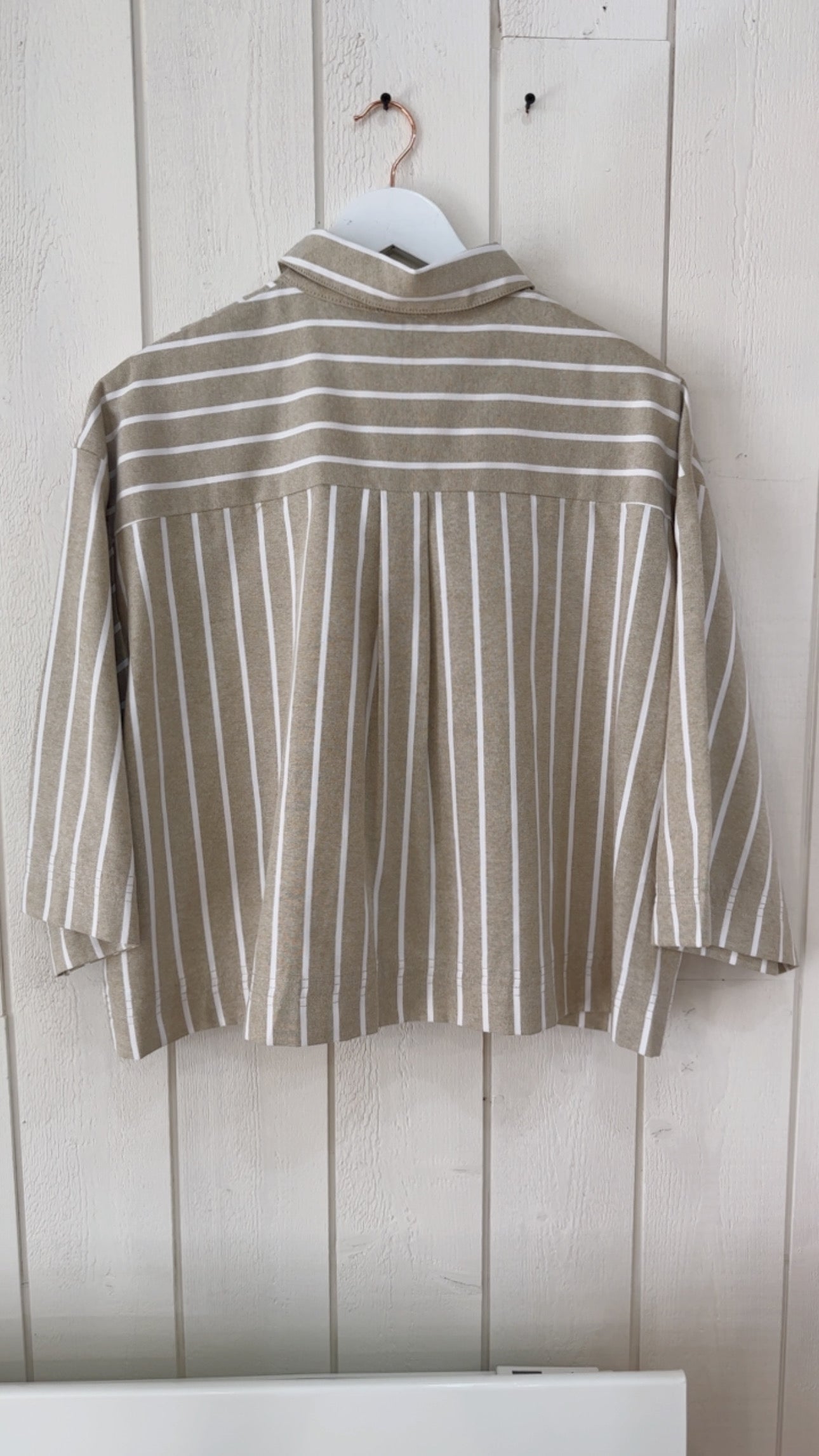 Chemise épaisse rayure Vert clair