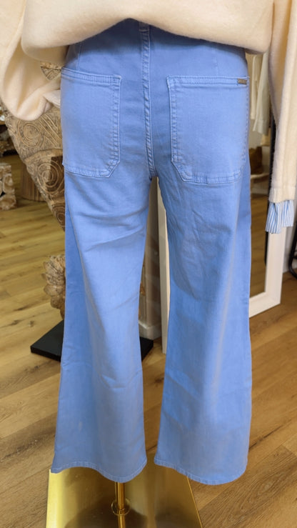 Jeans poche rectangle Ciel