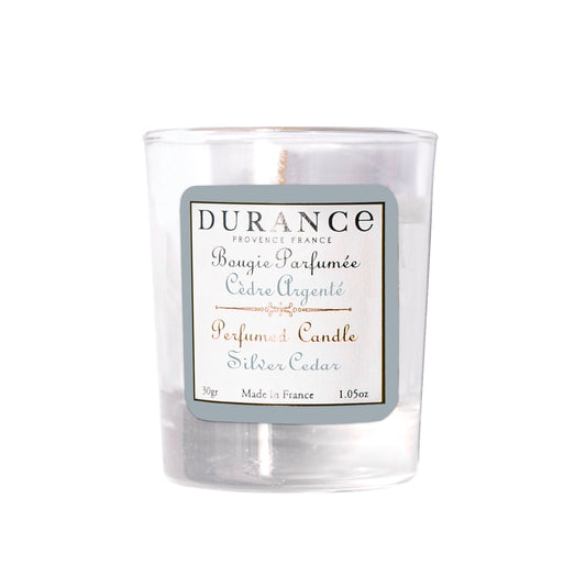 Bougie naturelle parfumée 30 gr Cèdre Argenté