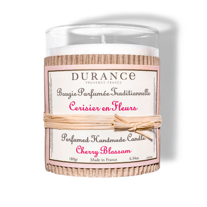 Bougie parfumée traditionnelle 180 gr Cerisier en Fleurs