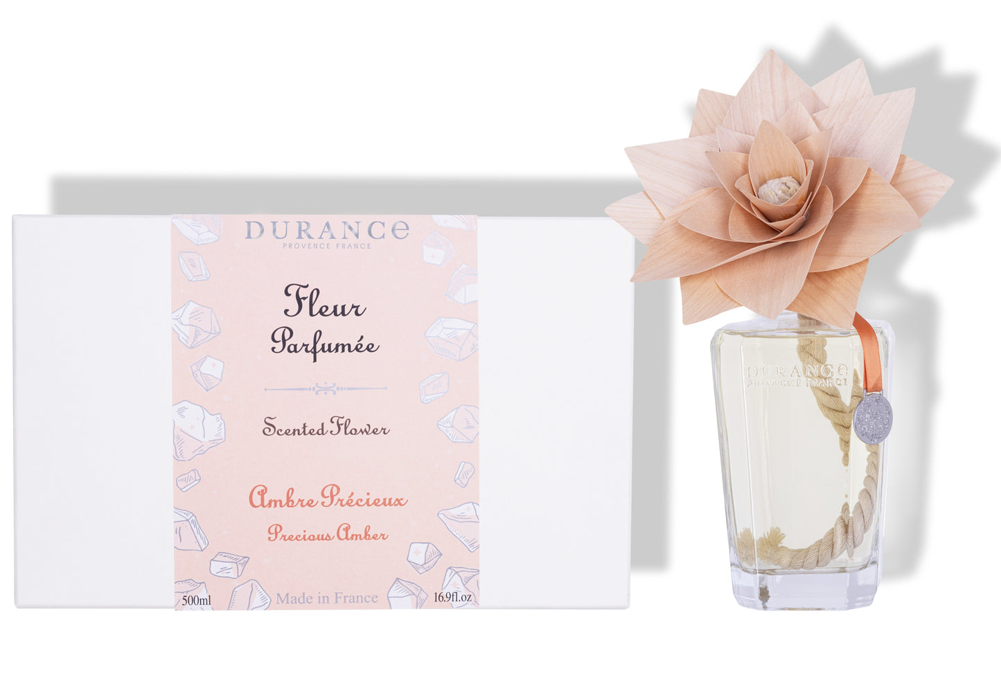Fleur parfumée en bois 500 mL Ambre Précieux