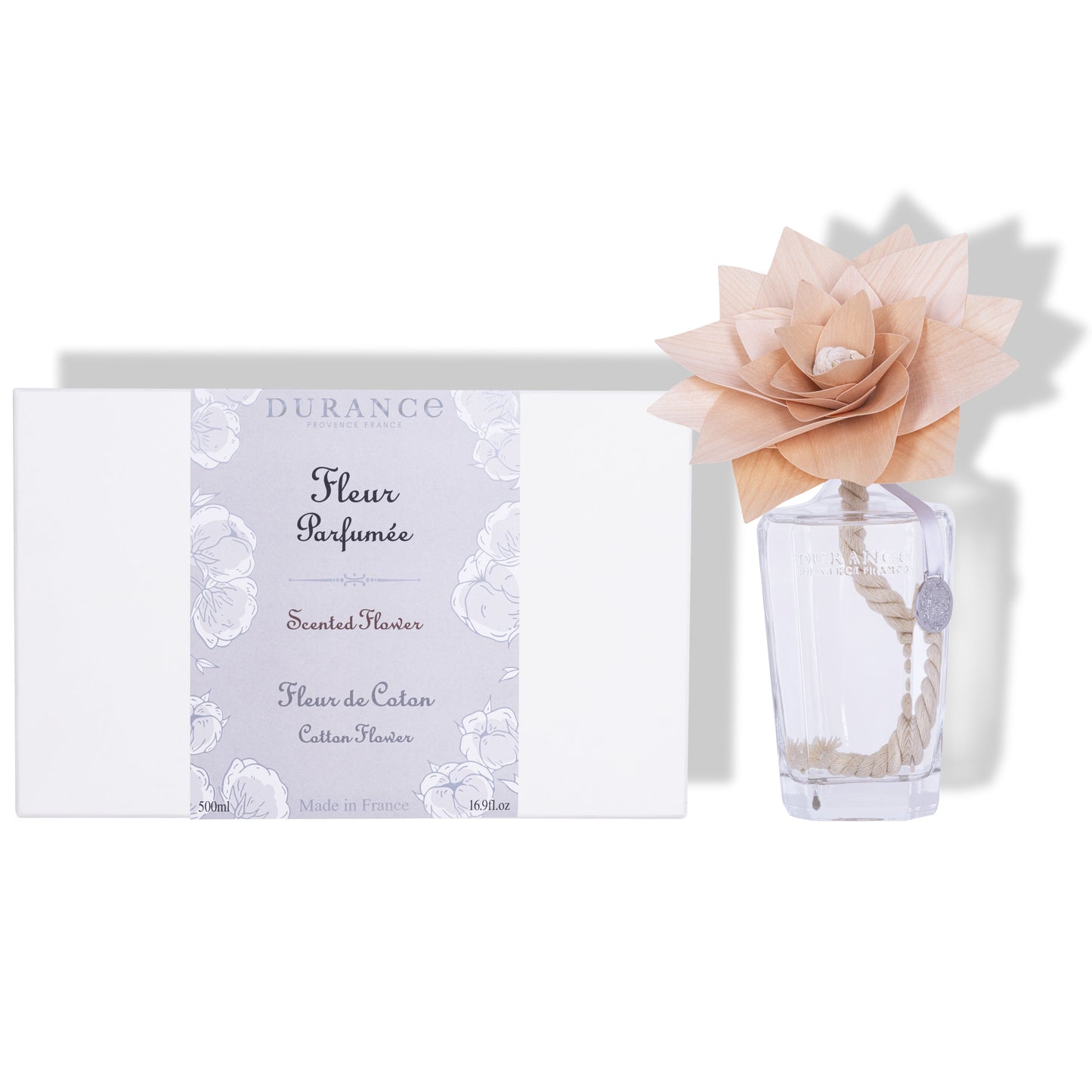 Fleur parfumée en bois 500 mL Fleur de Coton