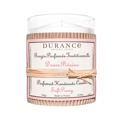 Bougie parfumée traditionnelle 180 gr Douce Pivoine