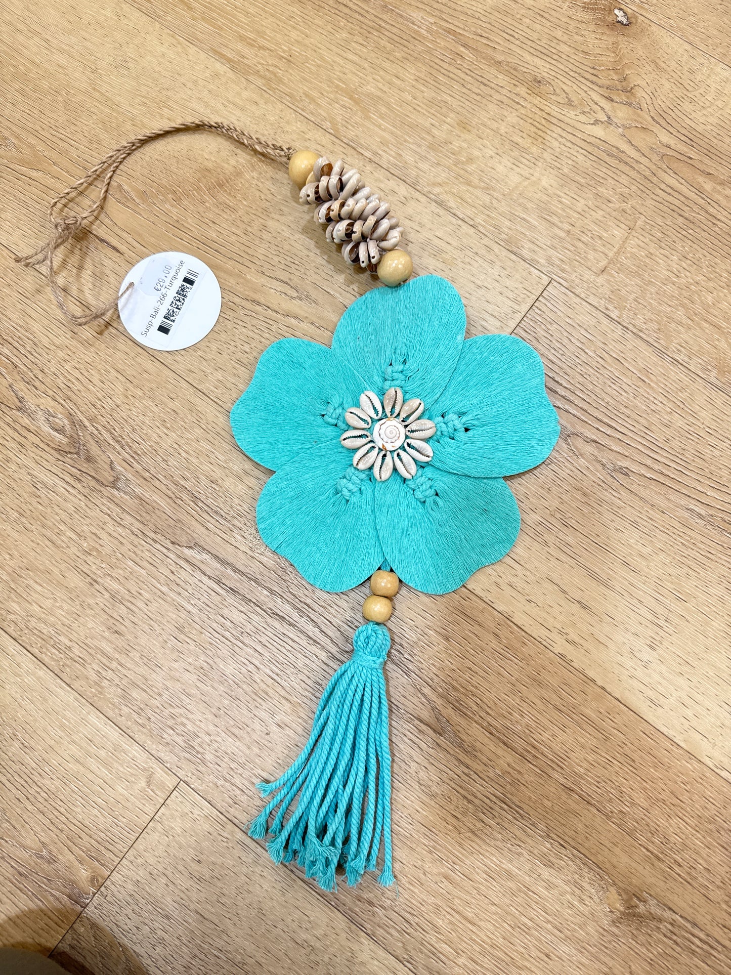 Suspensieur fleur Turquoise