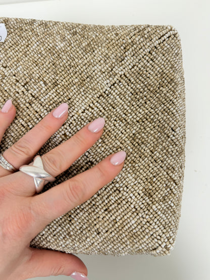 Boîte perlée beige Taille L