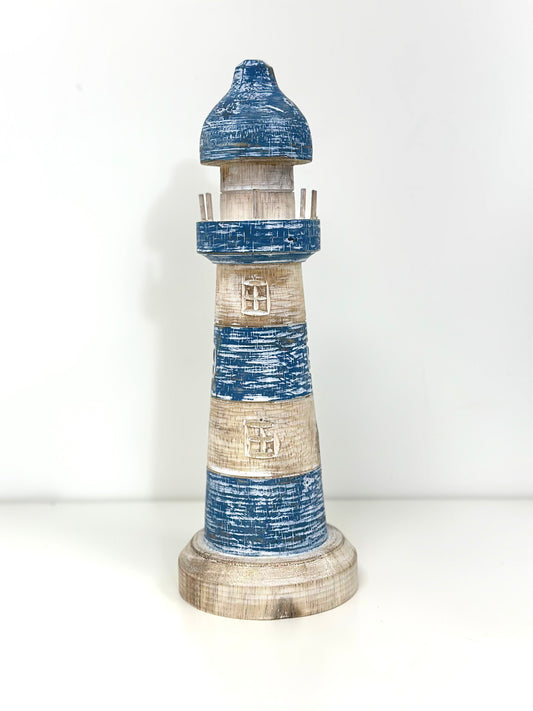 Phare bleu déco  30 cm