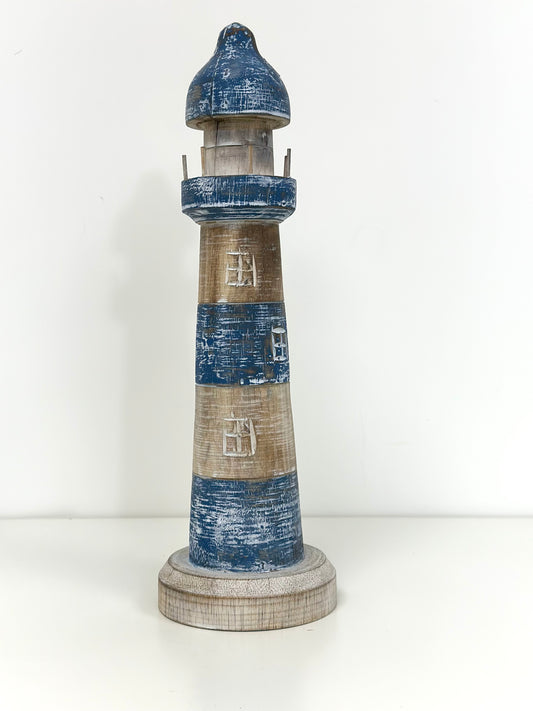 Phare bleu déco 40 cm