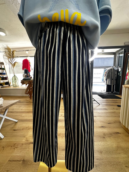 Pantalon rayé Marine