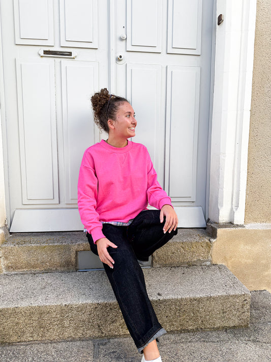 Sweat bi-matière Flow