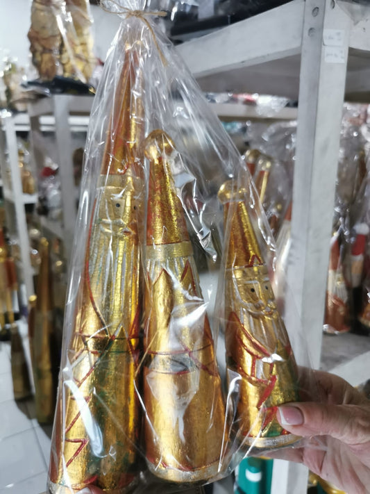 Père Noël cône doré L