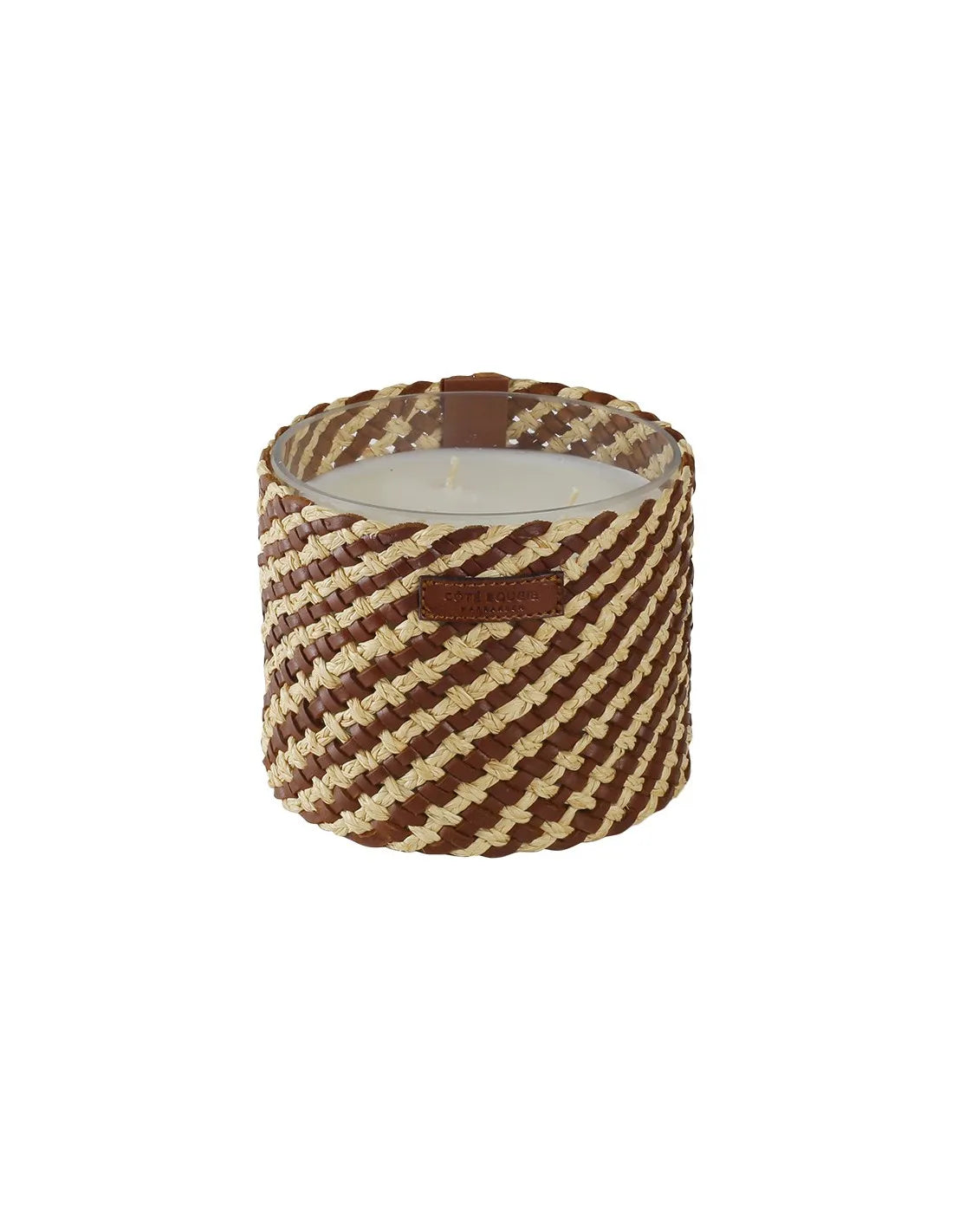 BOUGIE  RAPHIA CUIR "May"
