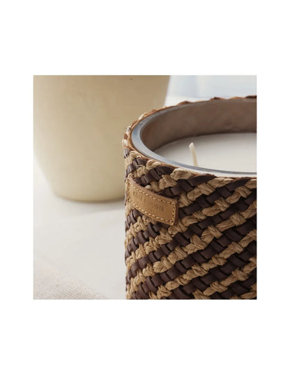 BOUGIE  RAPHIA CUIR "May"