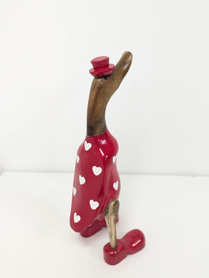Canard Fille robe rouge