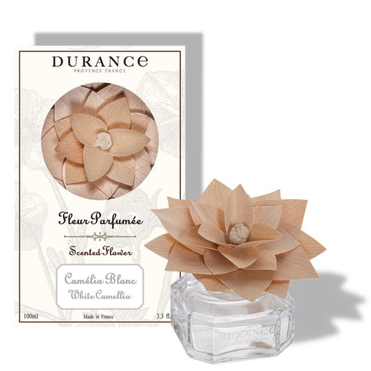 Fleur parfumée en bois 100 mL Camélia Blanc