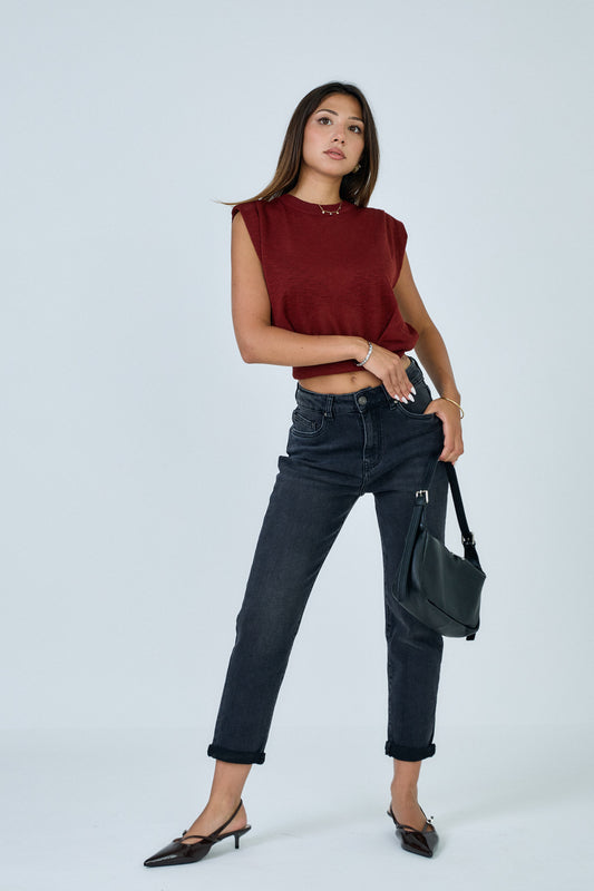Jeans mom Jeanne Noir