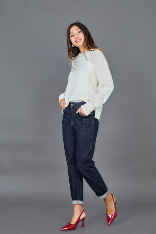 Jeans mom Jeanne Brut