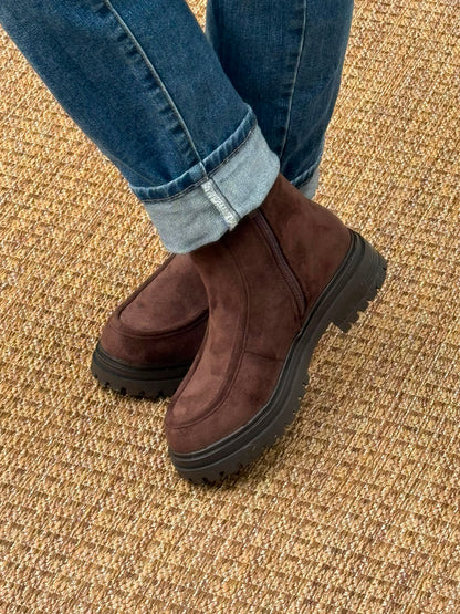 Bottines Chelsea Marron