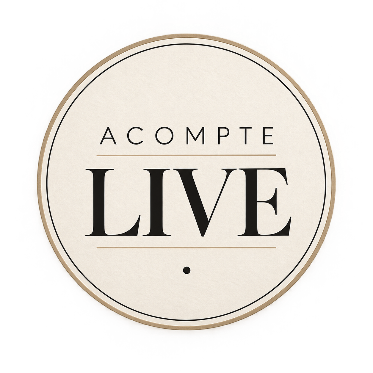 Acompte obligatoire participation au Live