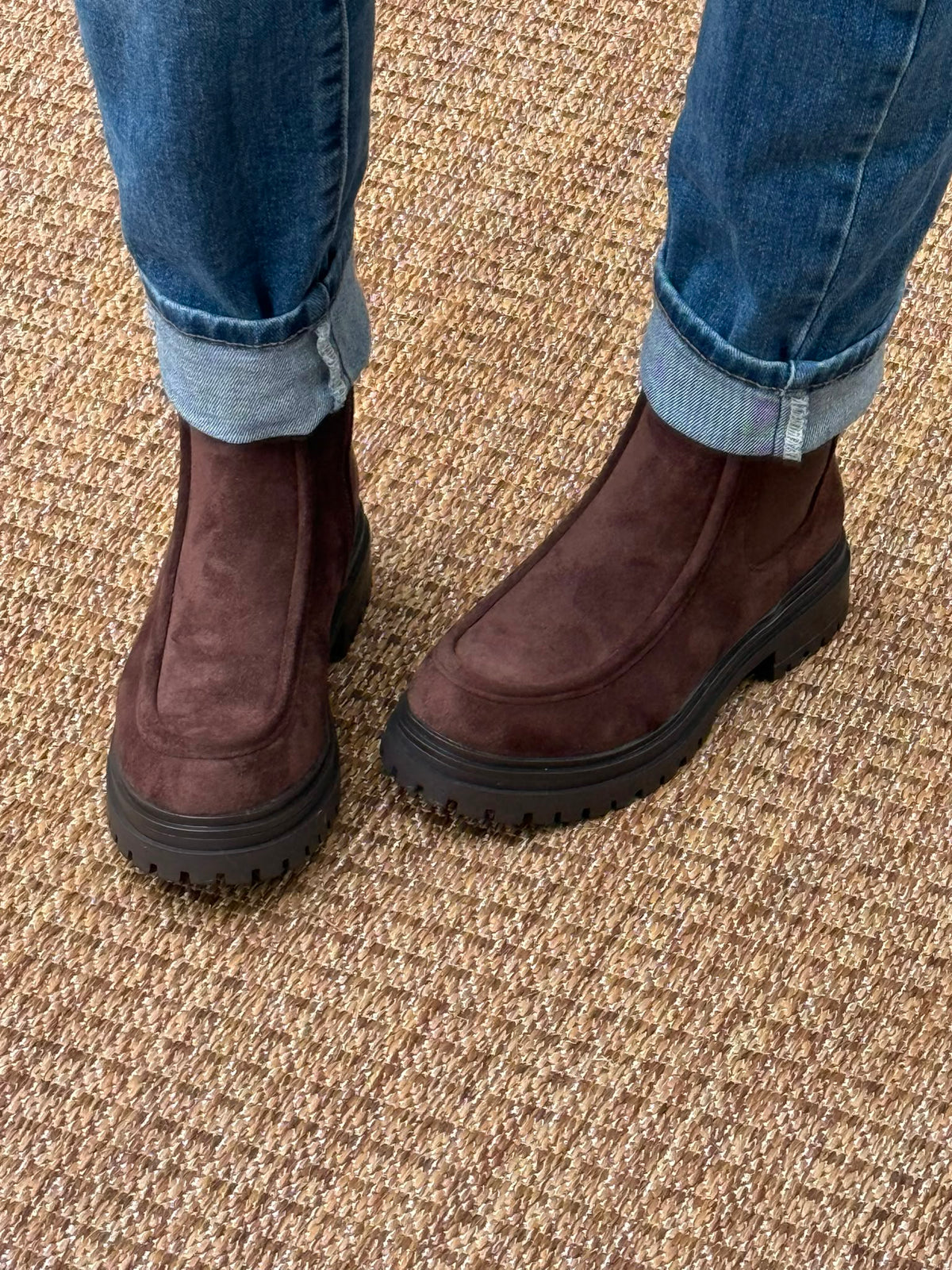 Bottines Chelsea Marron